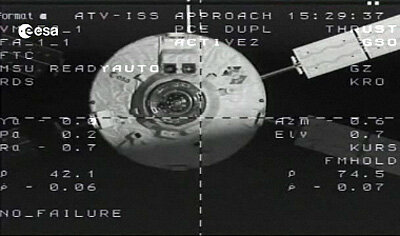 ATV-2 closing in