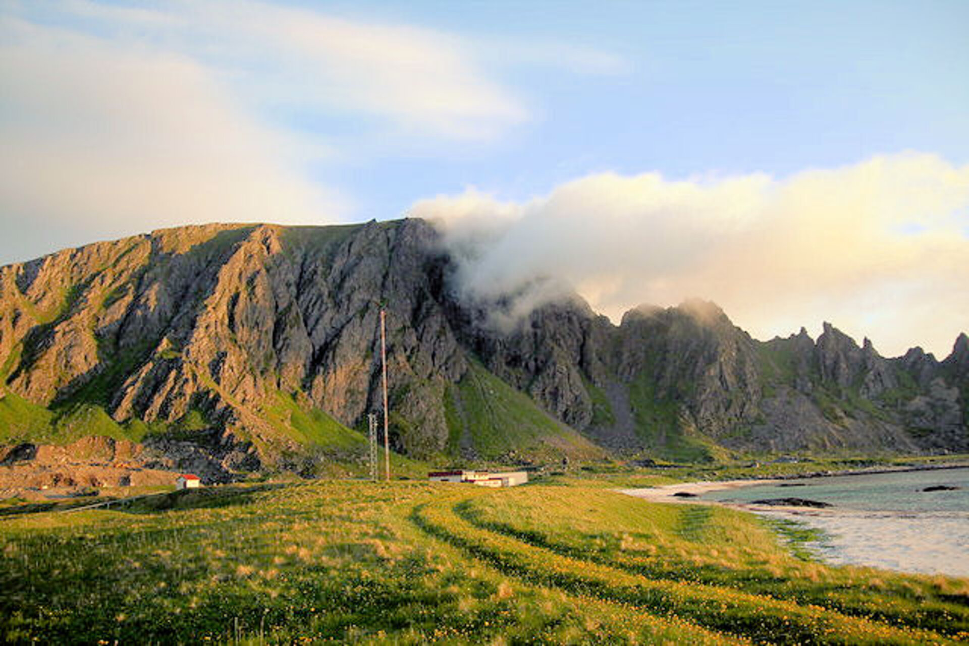 Bading i det kalde havet på Andøya