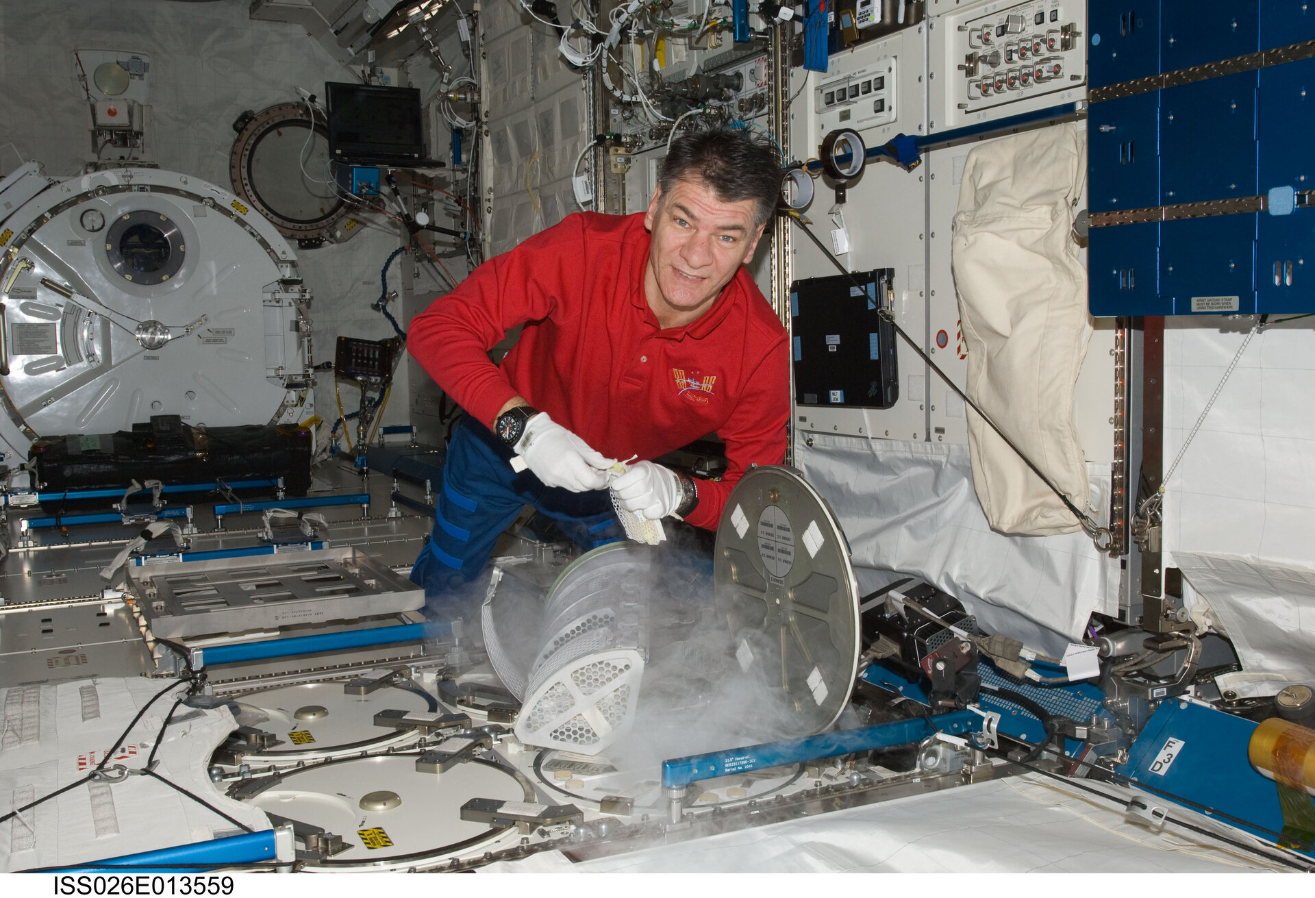ESA astronaut Paolo Nespoli, MagISStra mission, 2010.