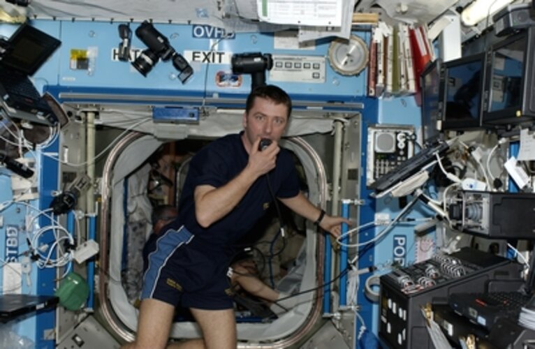 ESA astronaut Roberto Vittori, Eneide mission, 2005.