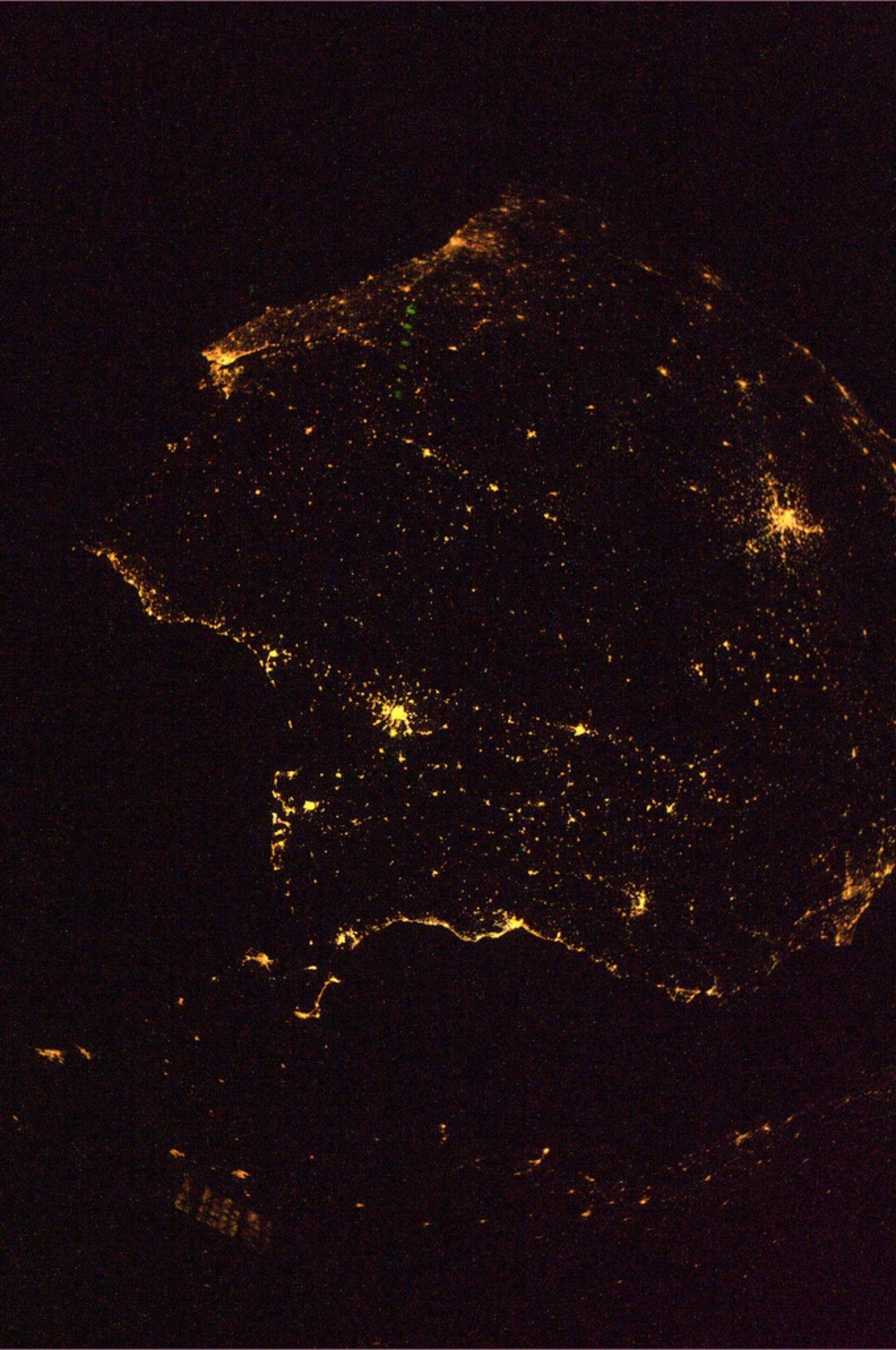 España y Portugal vistas desde la ISS