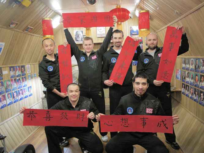 Mars500 celebrating Chinese New Year