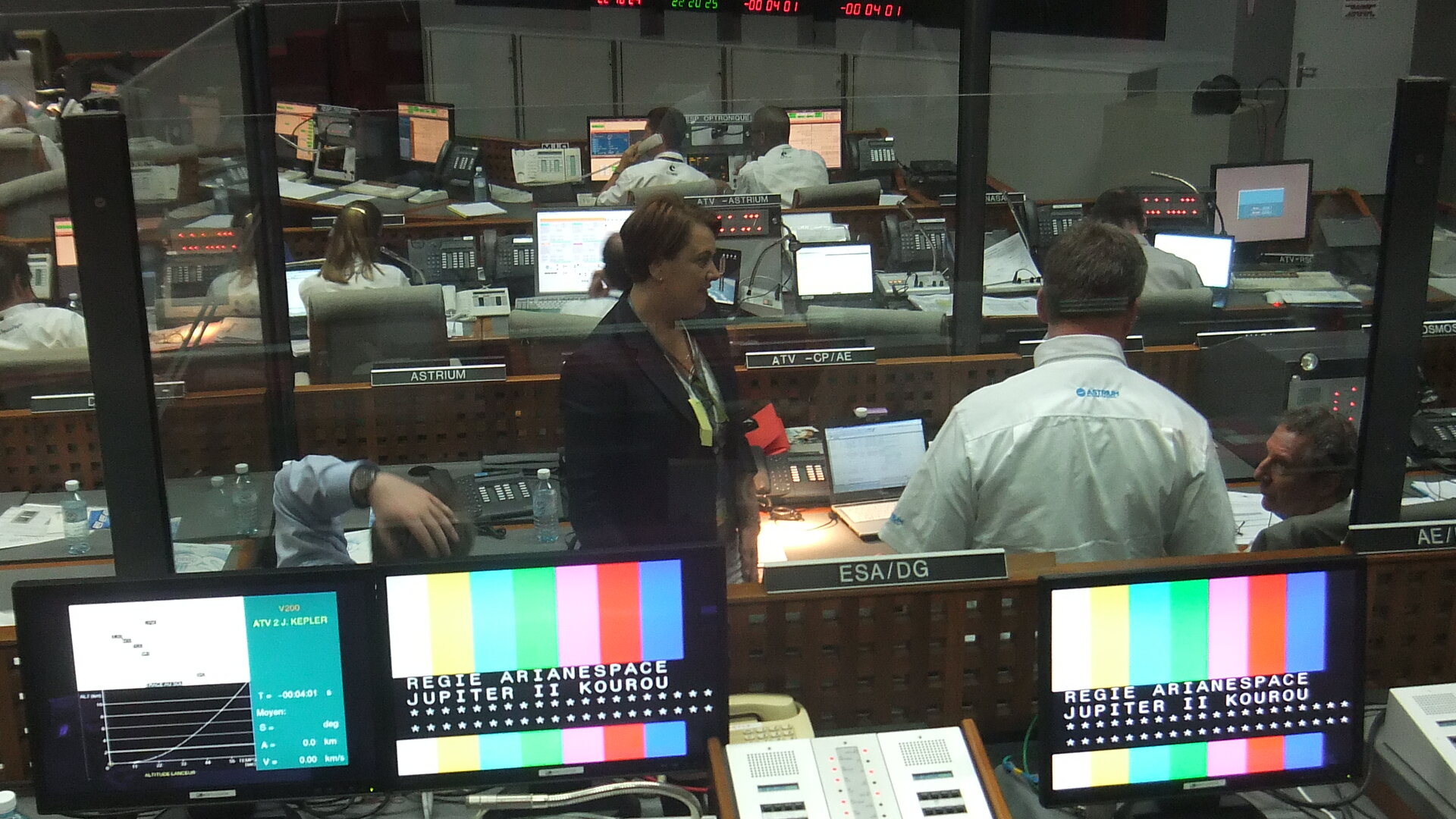 Simonetta Di Pippo at the Control Centre. Kourou, French Guiana.