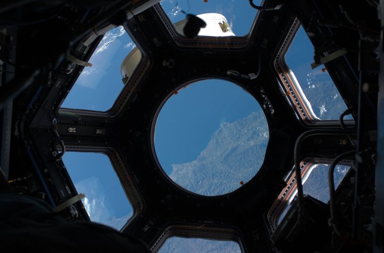 View of the  Earth from the Cupola.