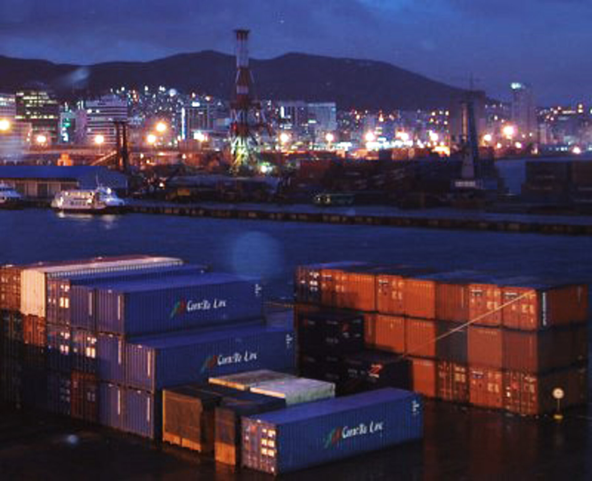 Containers in harbour