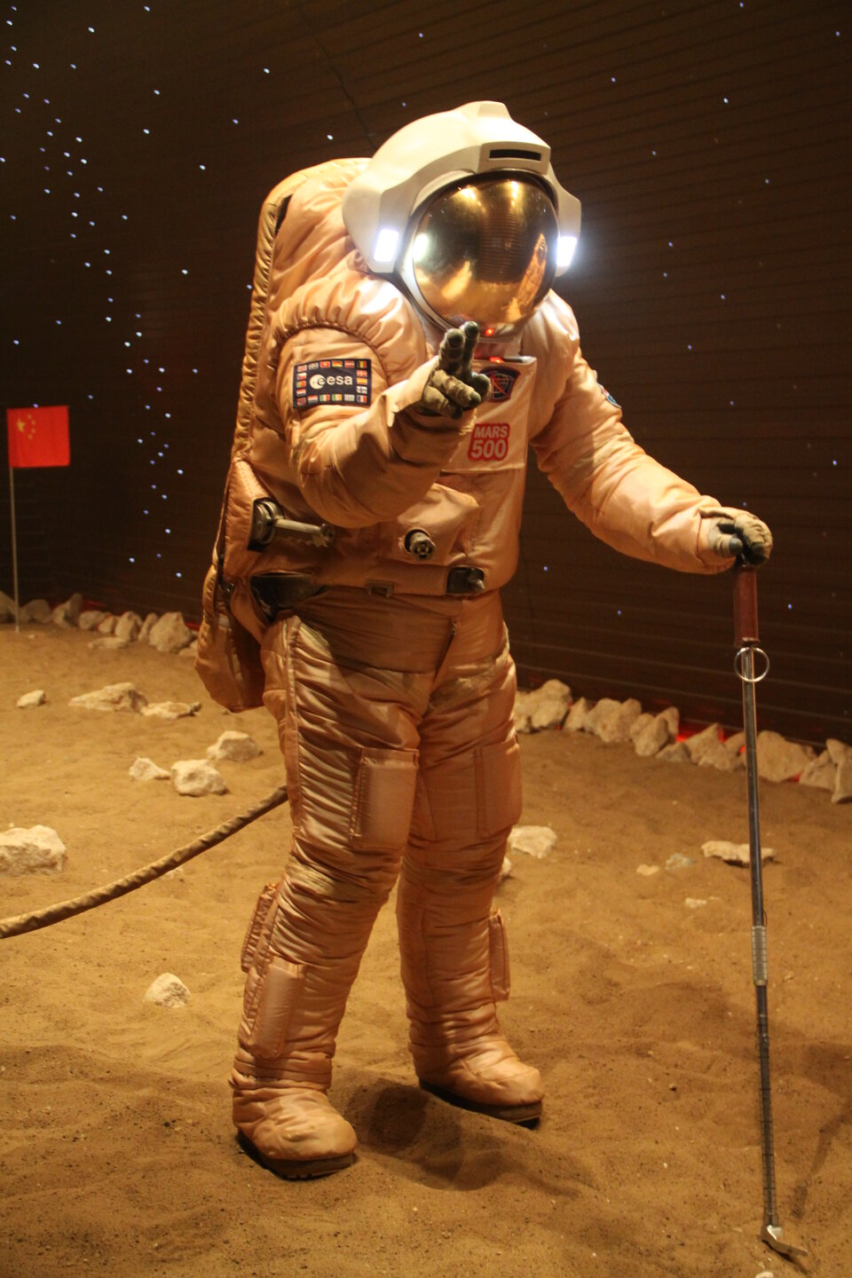 Diego Urbina beim "Marsspaziergang"