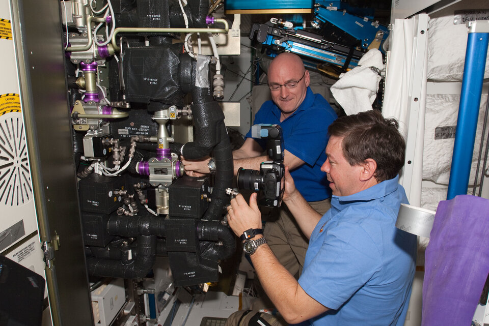 Maintenance on the Carbon Dioxide Removal Assembly