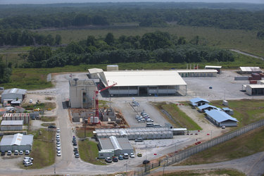 Soyuz launch control centre and storage area