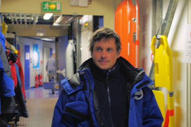 Eoin inside the Concordia station