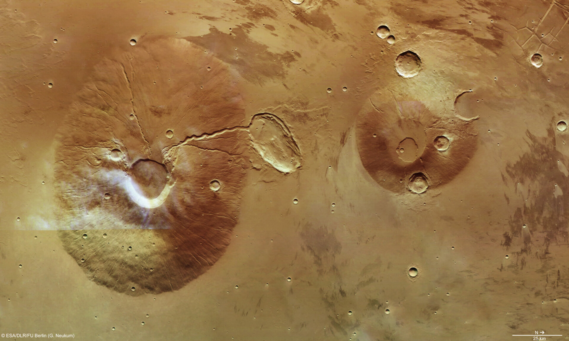 Hφαίστεια στην επιφάνεια του Άρη