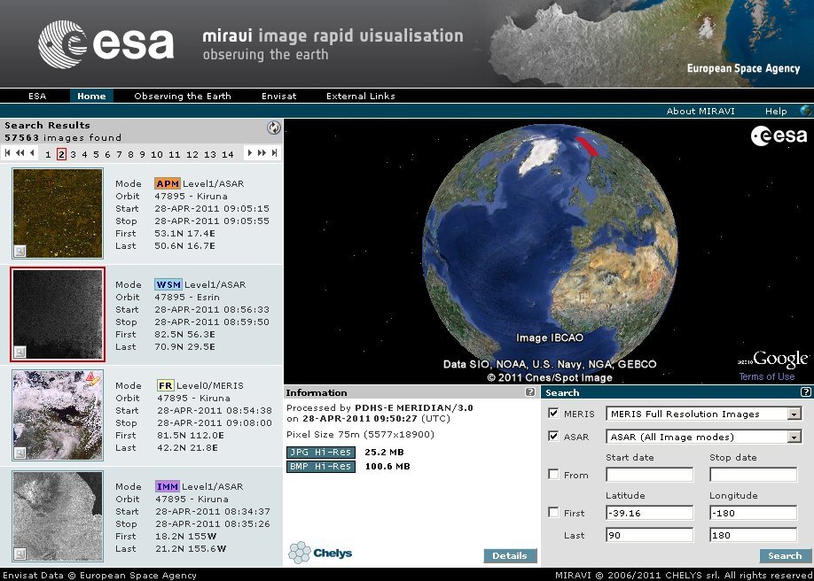 New MIRAVI interface