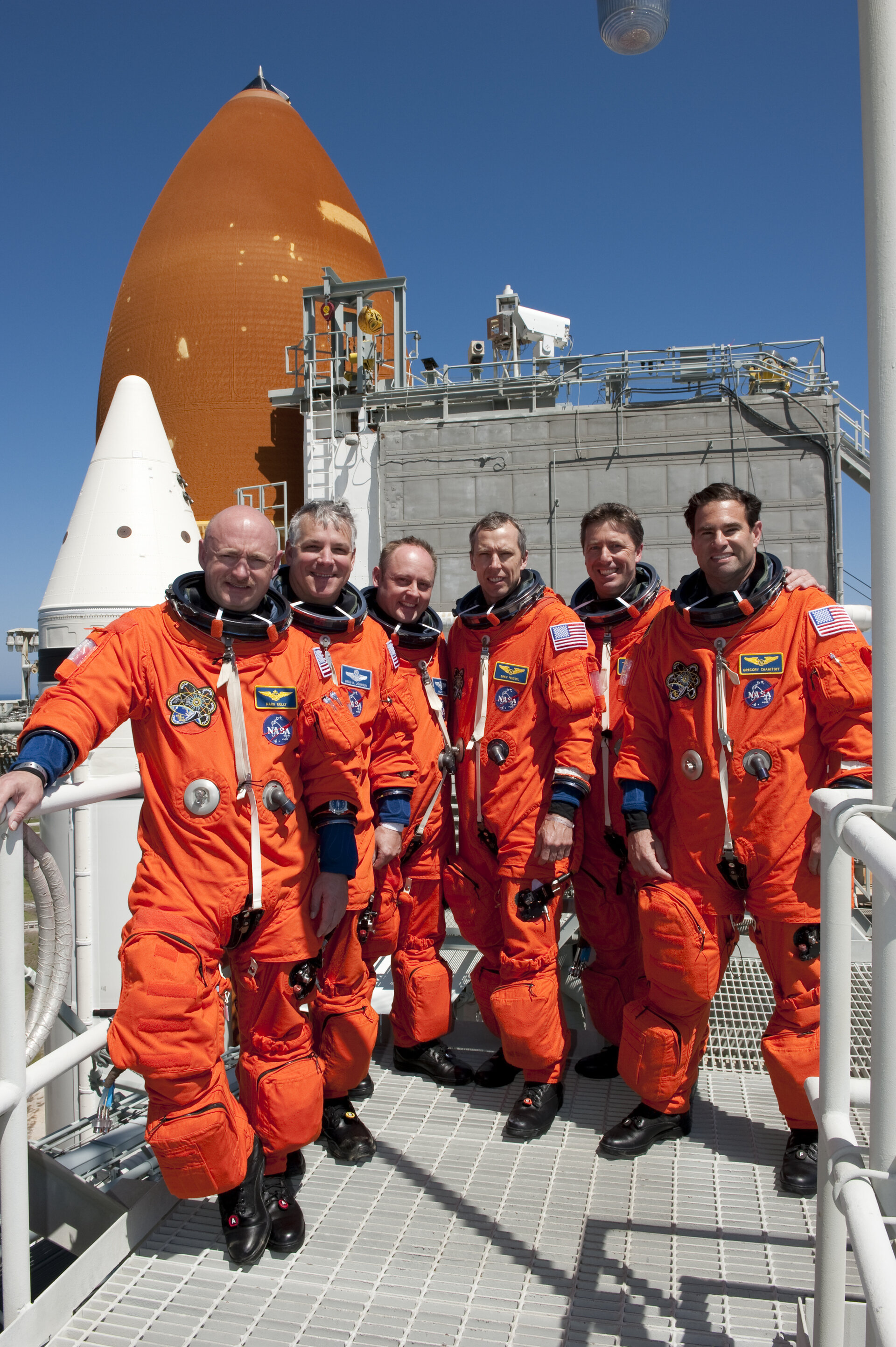 STS-134 crew members