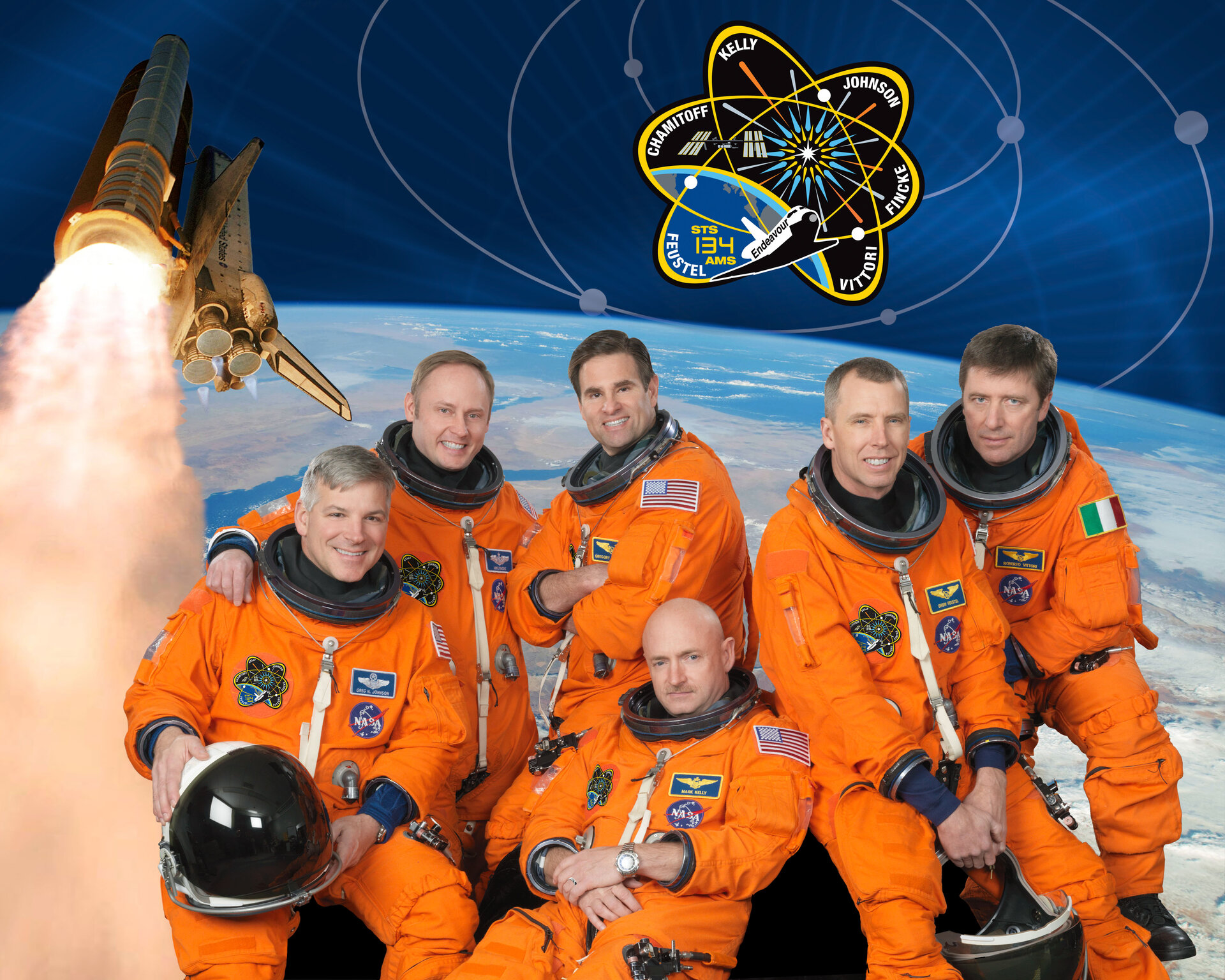 STS-134 crew portrait