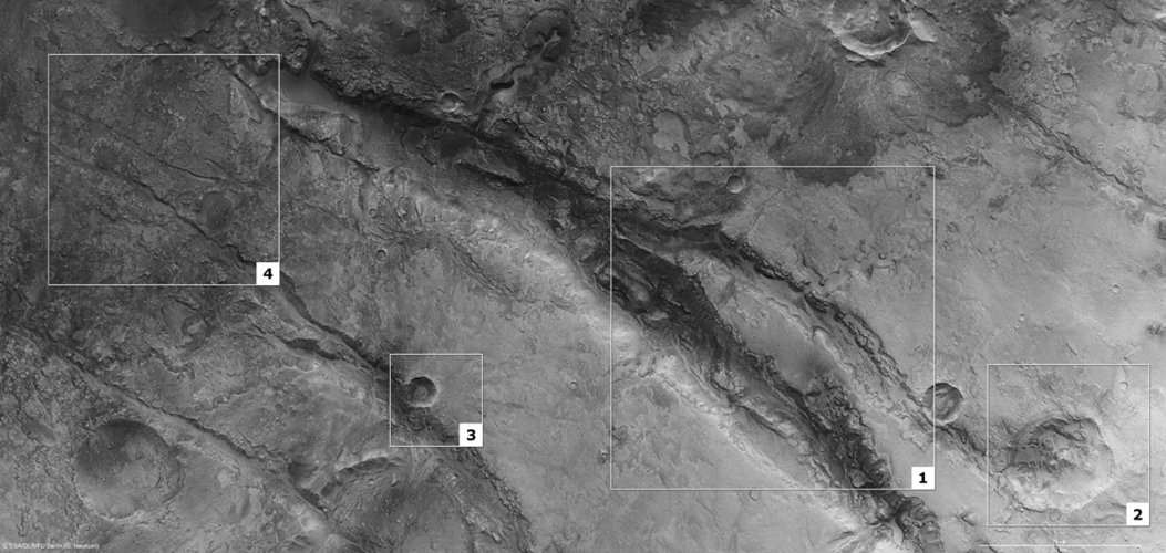 Features in Nili Fossae