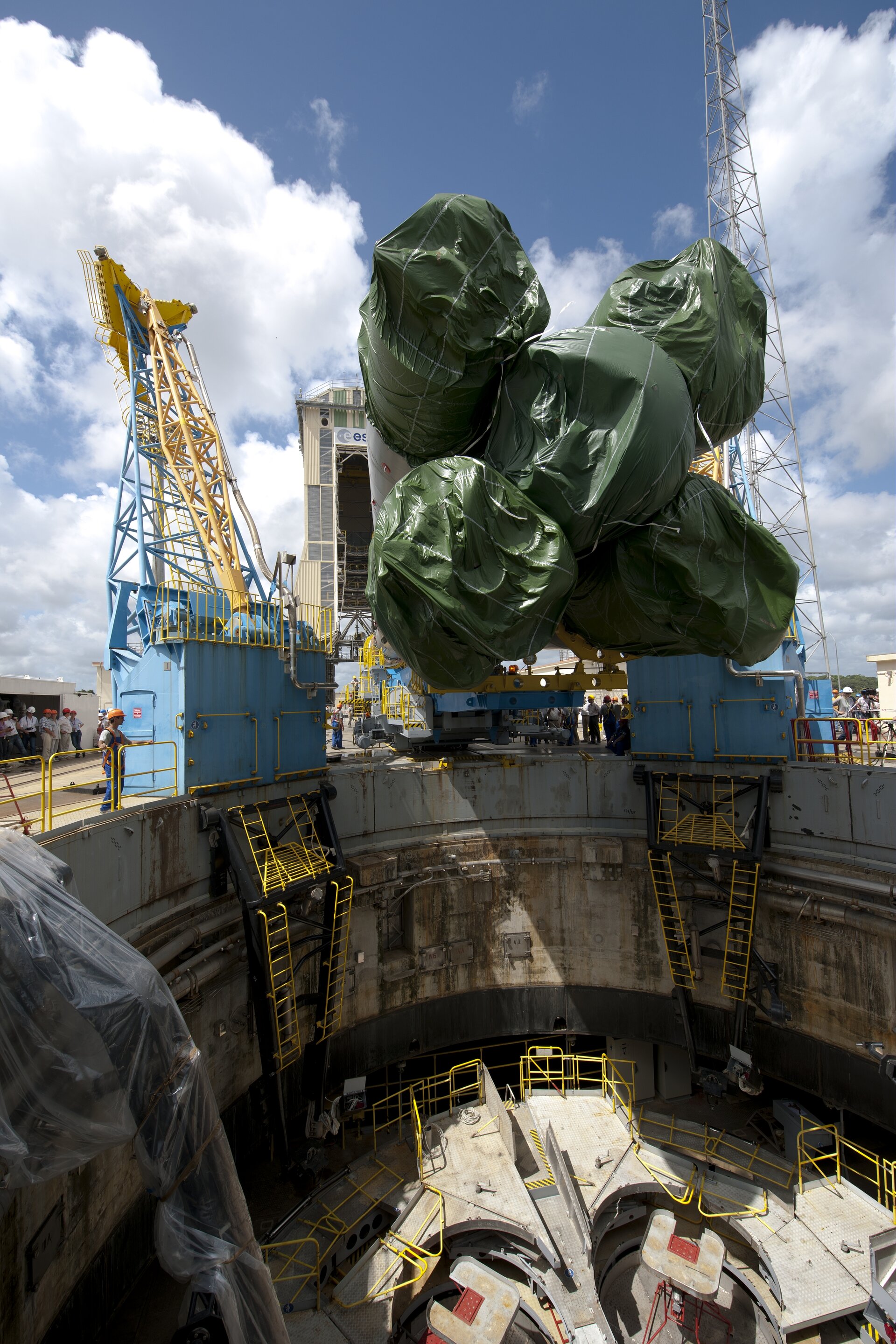 Soyuz transfer to launch zone