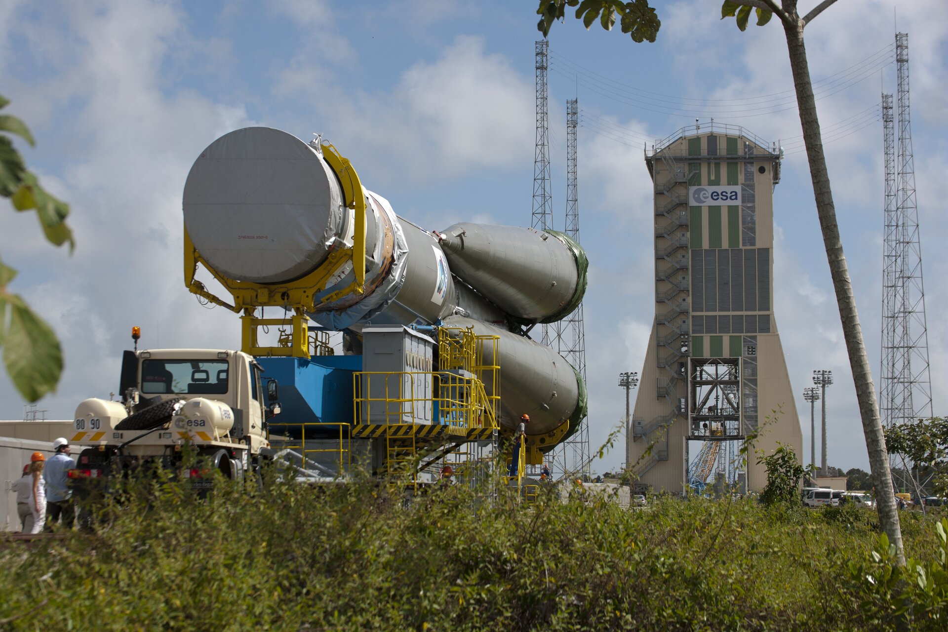 Soyuz transfer to launch zone