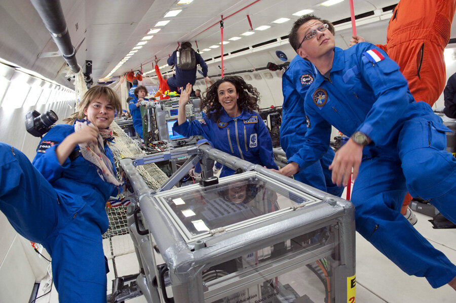 Dutch ARID team in microgravity