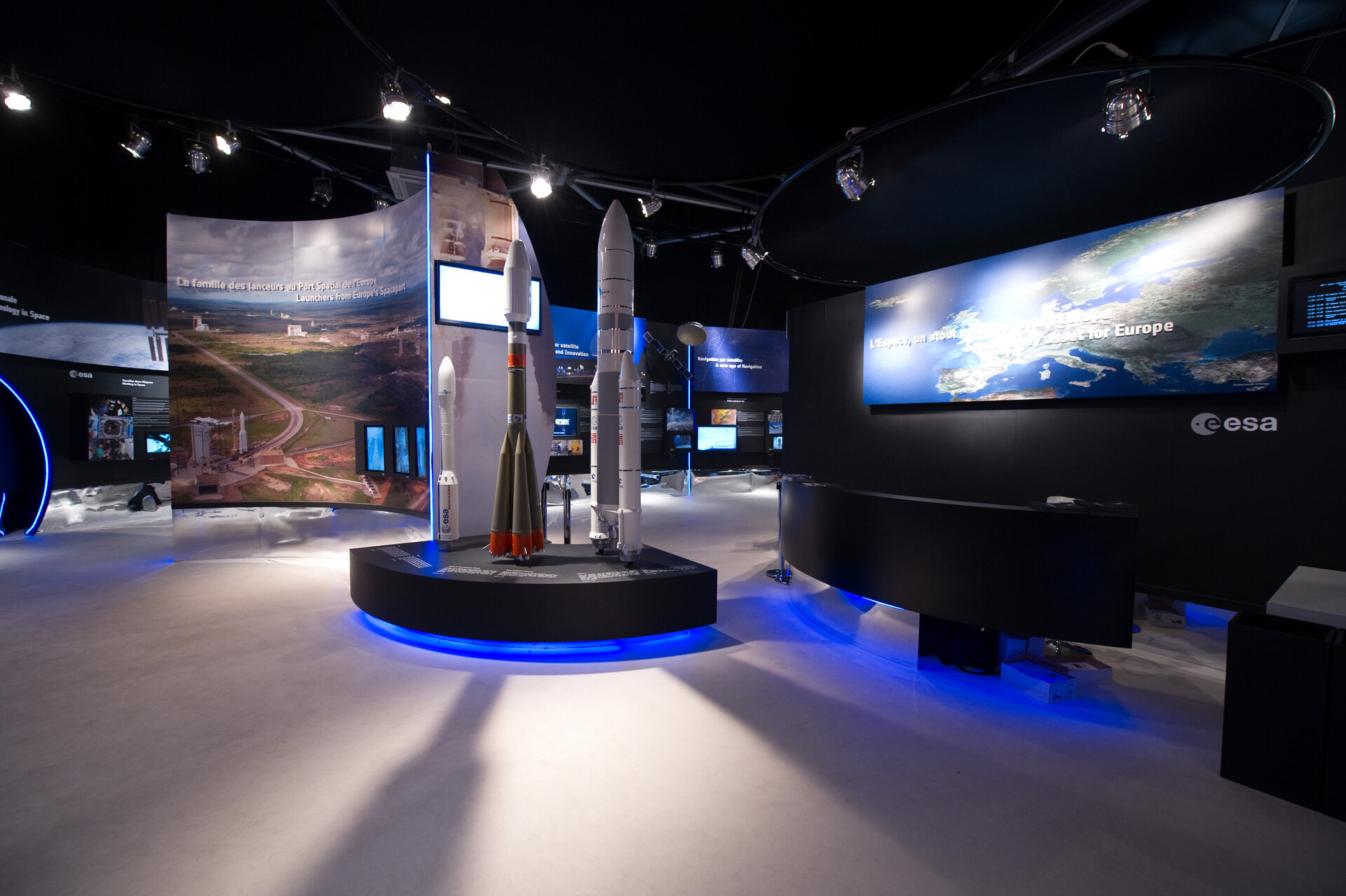 Interior view of the ESA Pavilion