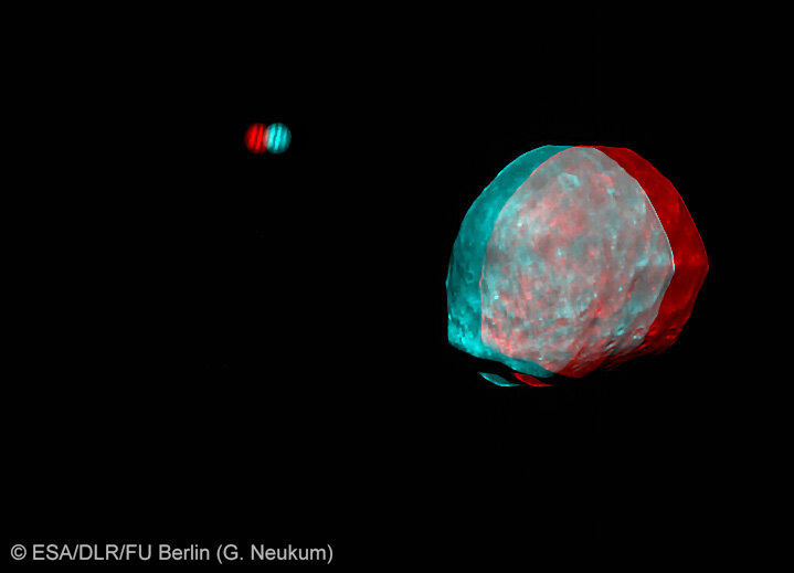 Phobos a Jupiter ve 3D