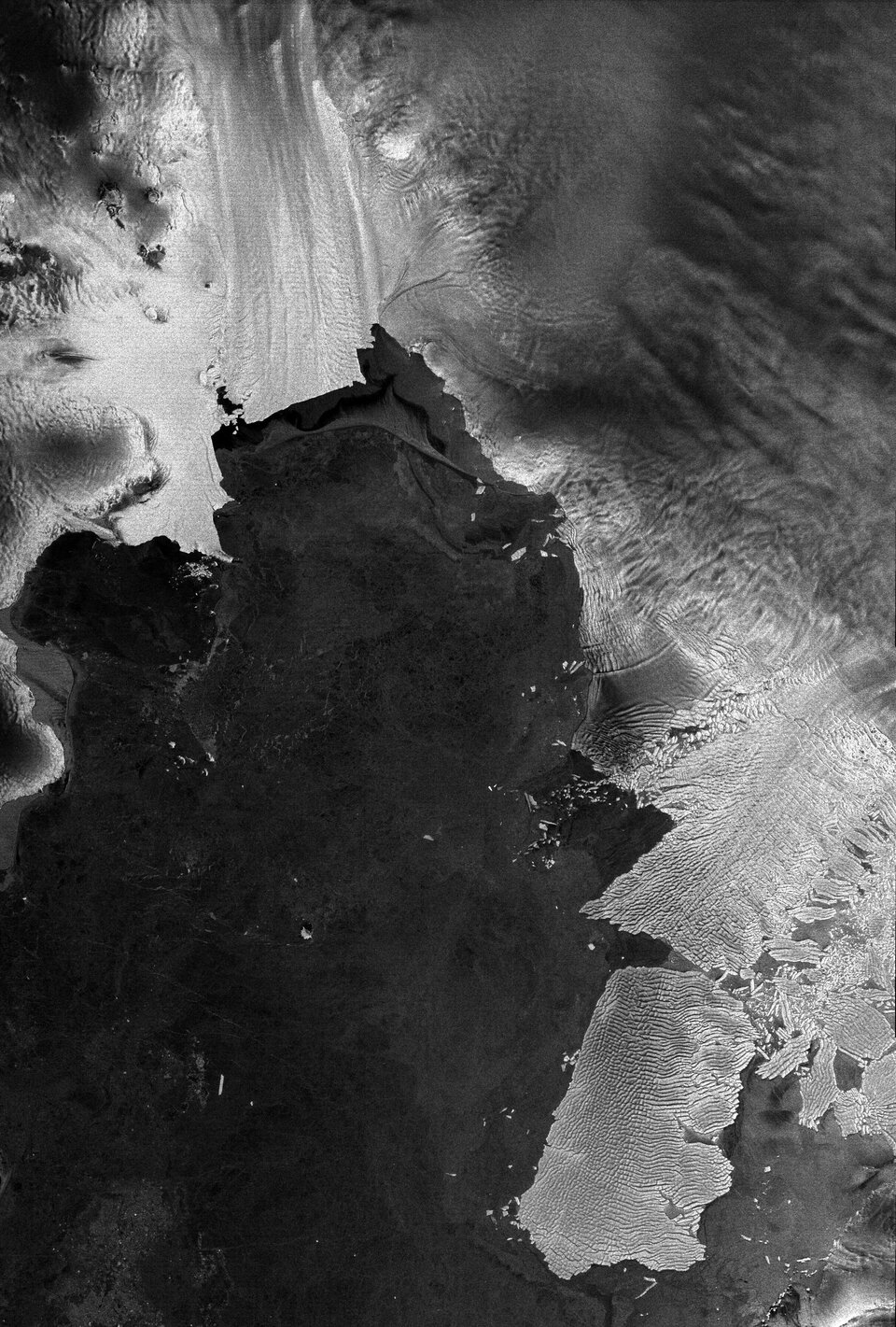 Pine Island ed i ghiacciai di Thwaites visti da Envisat dell’ESA