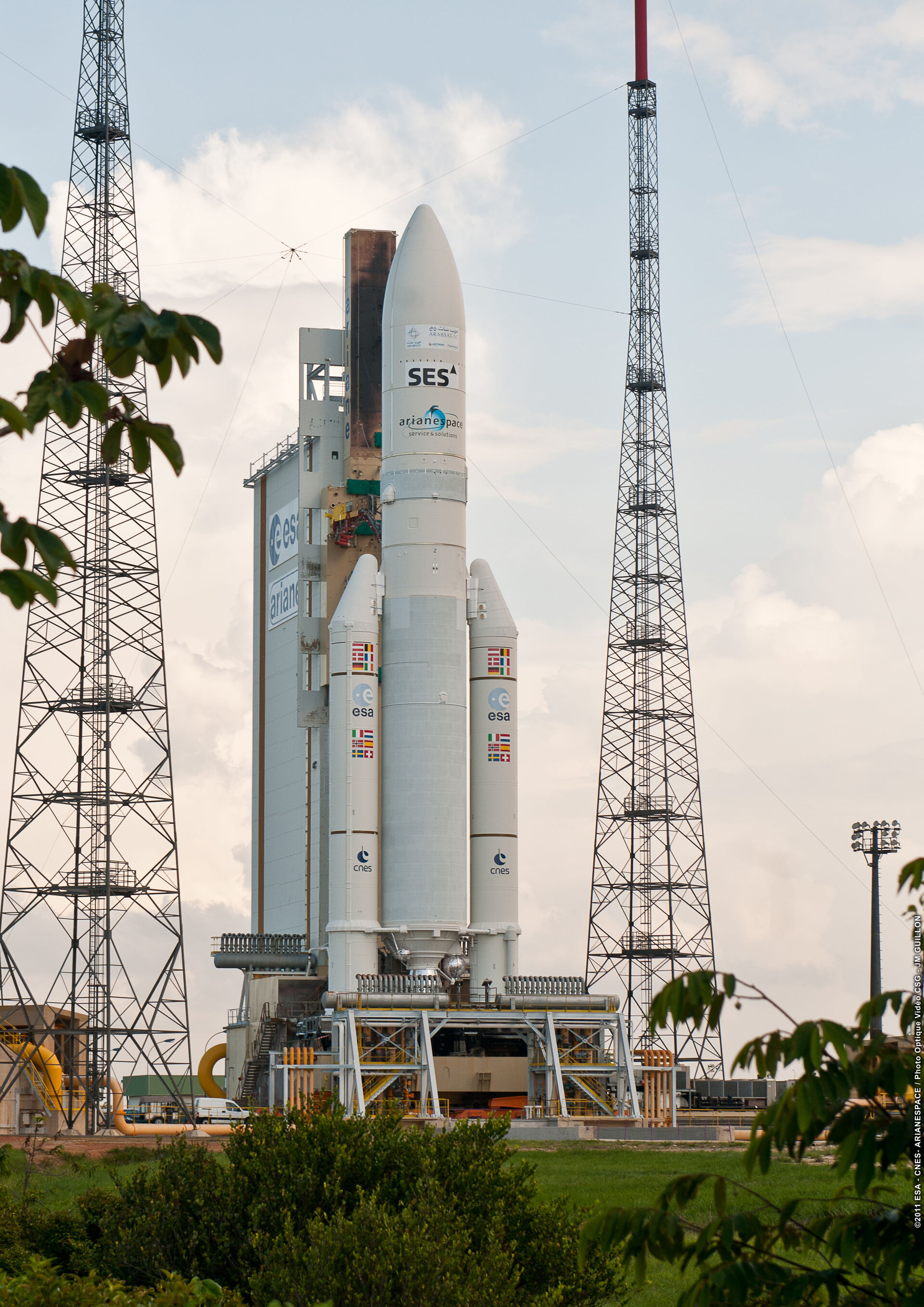 Ariane 5 Flight VA204 ready for launch