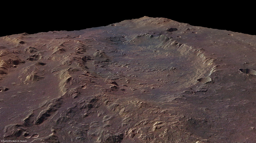 Eberswalde crater in perspective