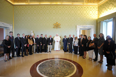 MagISStra and DAMA crews visit Pope Benedict XVI