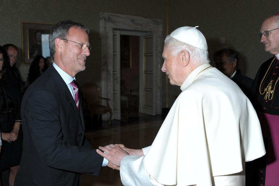 Volker Liebig meets Pope Benedict XVI
