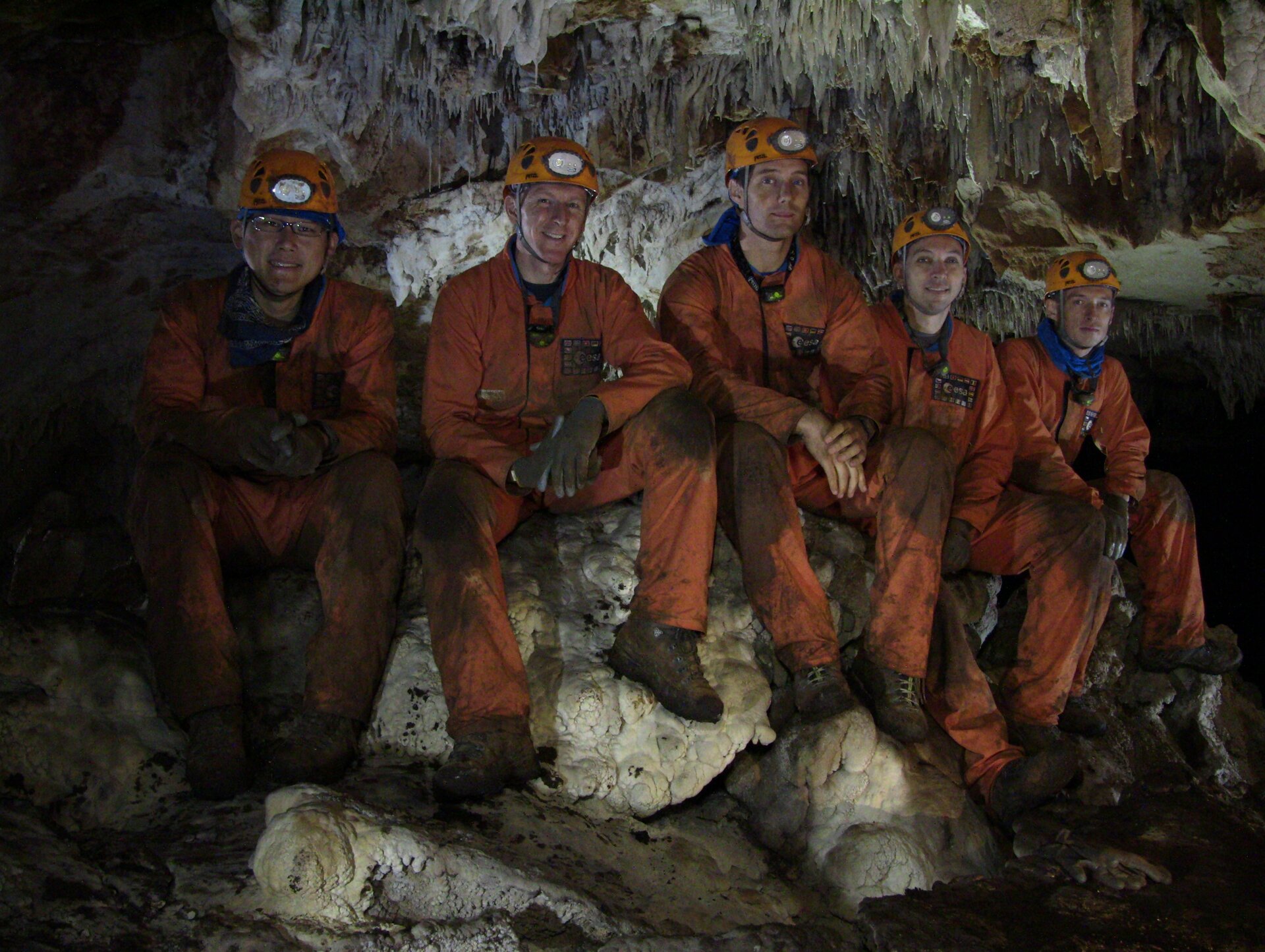 Caving team portrait