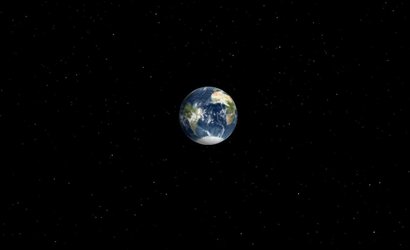 Earth seen from 109 000 kilometers away