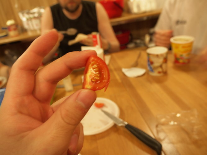 Fresh tomato from the Mars500 greenhouse