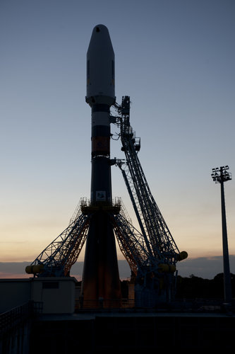 Soyuz VS01 on launch pad