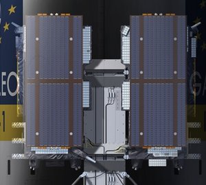 The dispenser holds the Galileo IOV satellites in place for launch