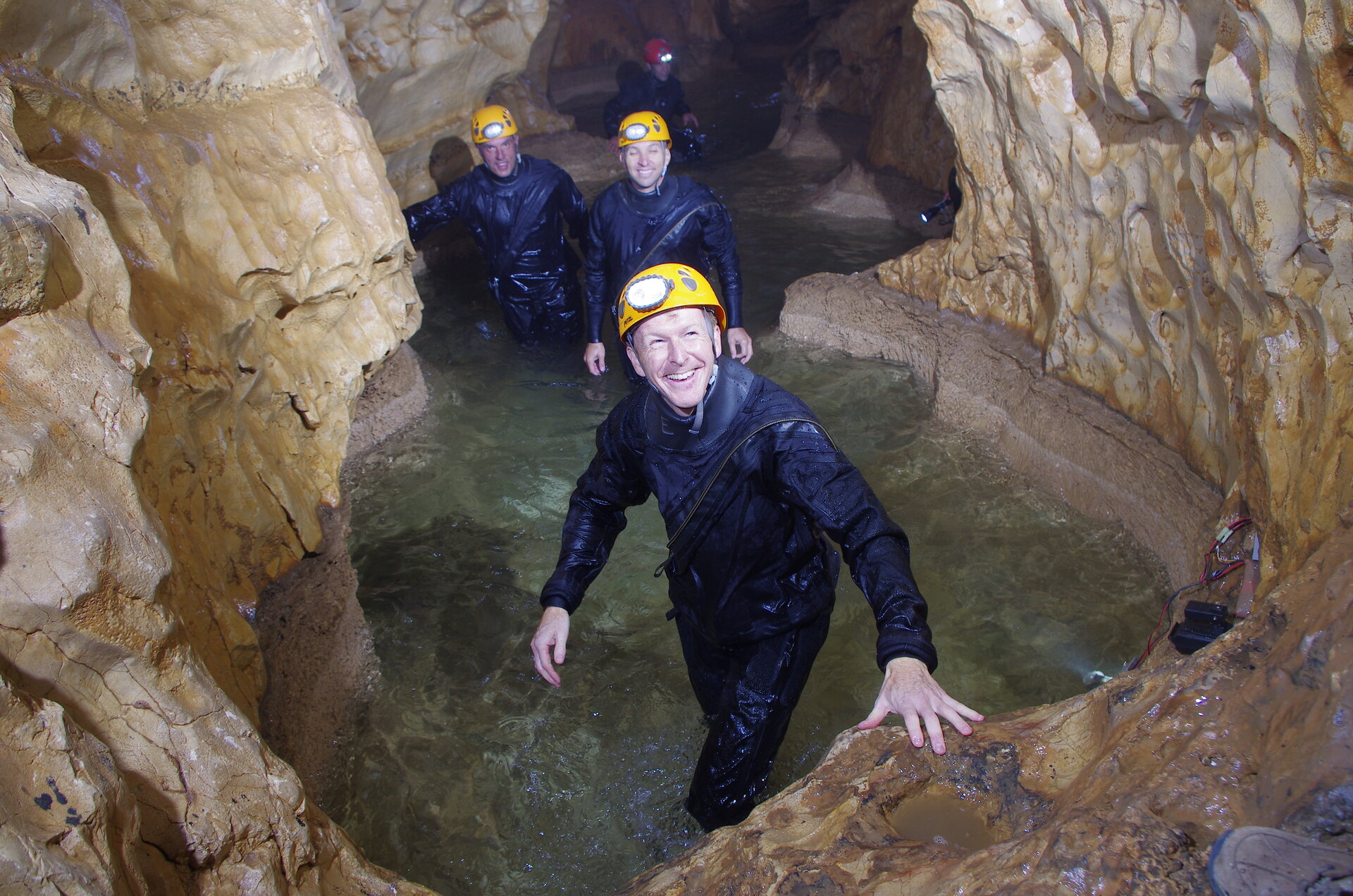 Tim Peake cave training