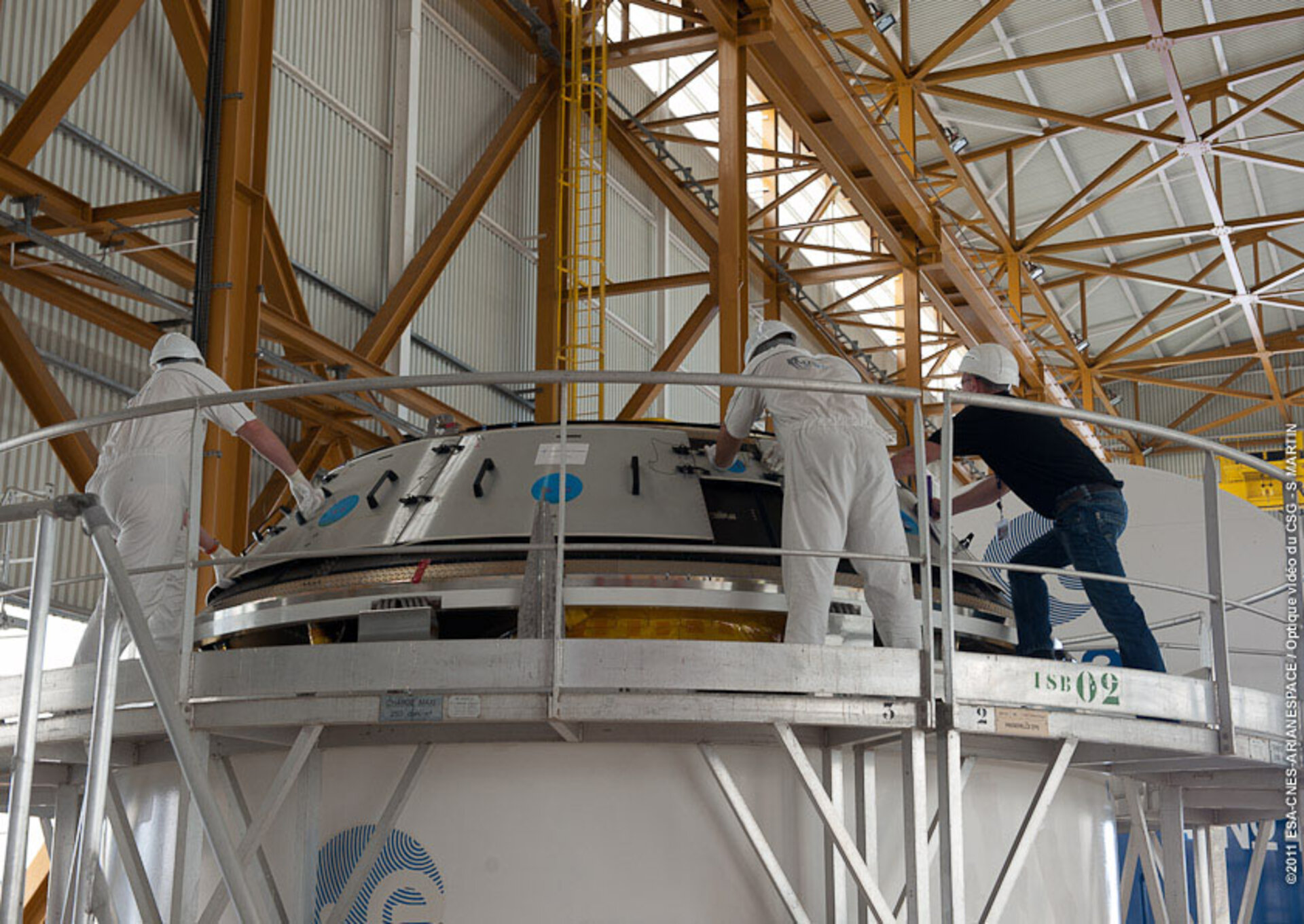ATV-3 Booster section unpacked
