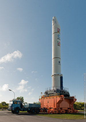 ATV-3's booster rolled out