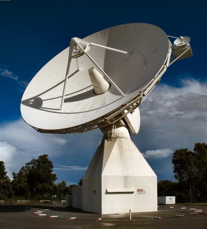 Η κεραία επικοινωνίας στο σταθμό της ESA του Περθ