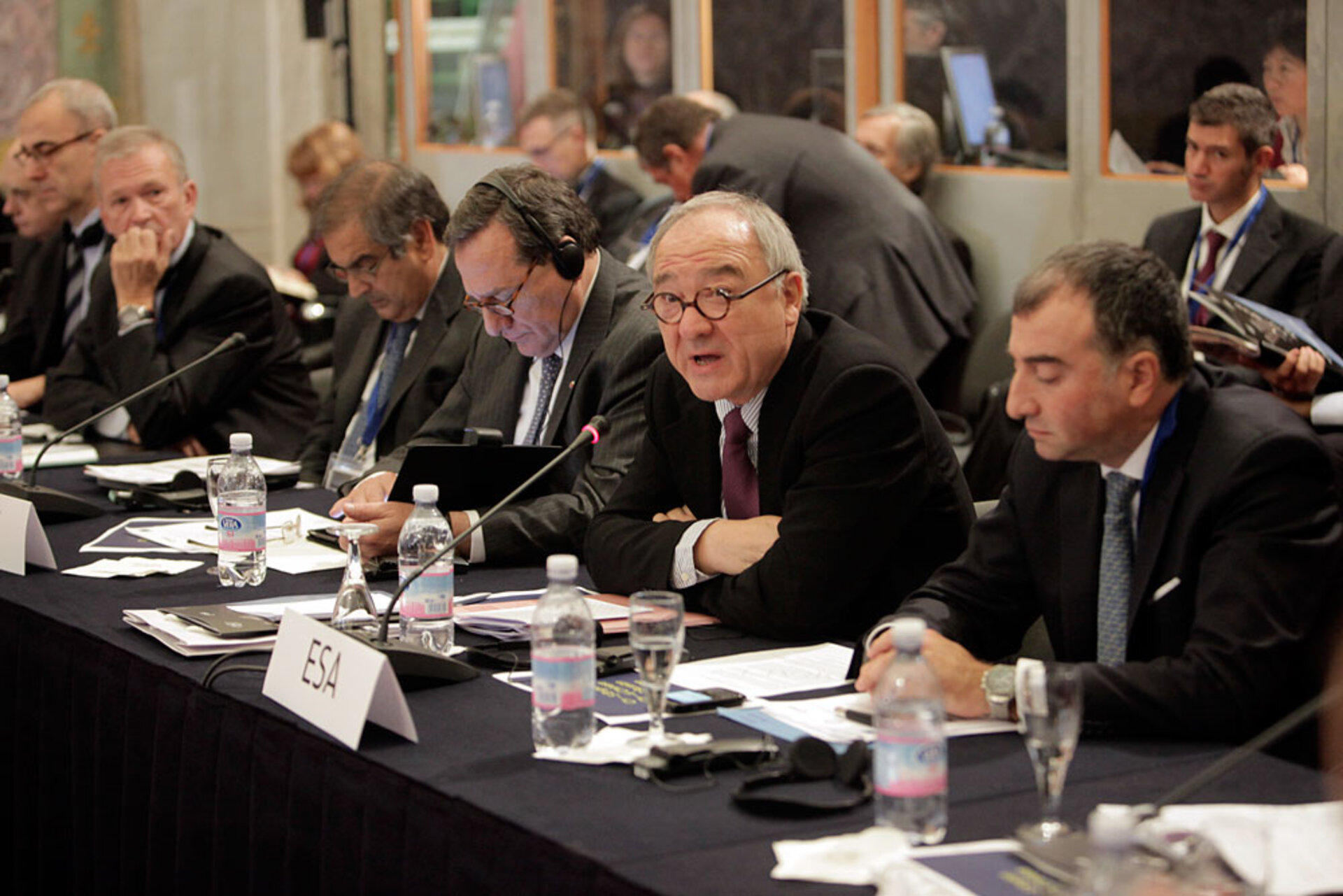 Jean-Jacques Dordain, ESA Director General, during the Lucca conference