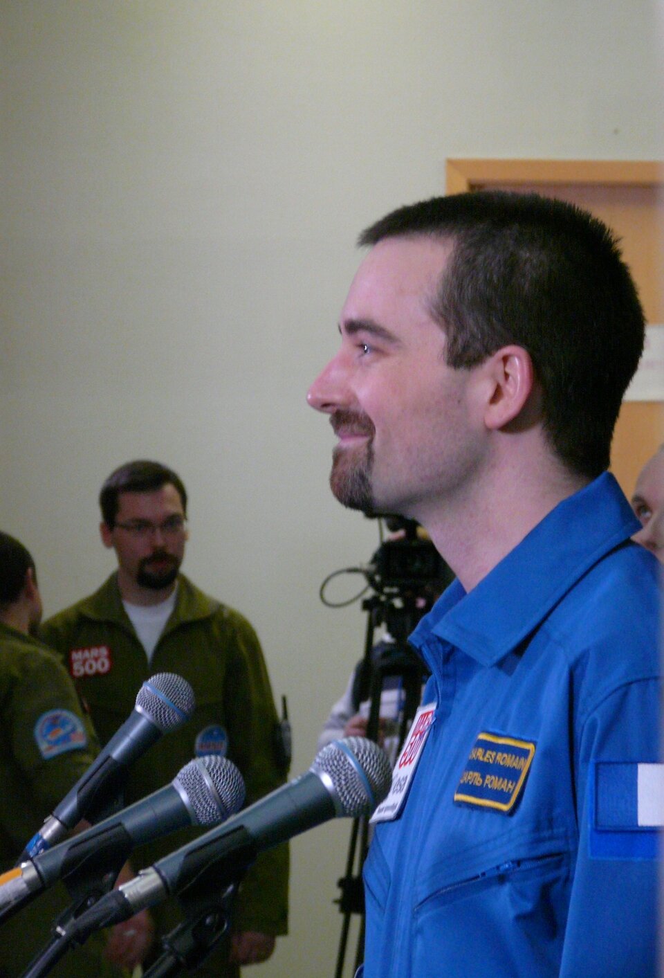 Účastník experimentu Mars500 Charles Romain.