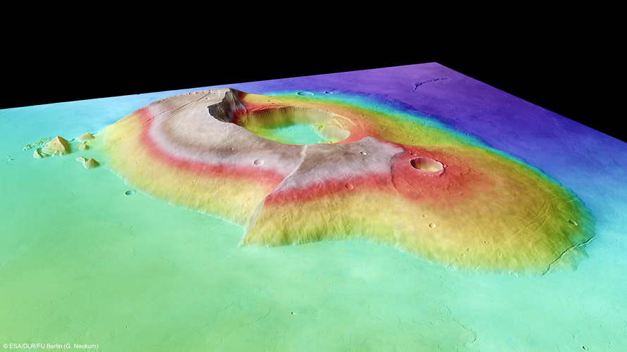 Tharsis Tholus in perspective