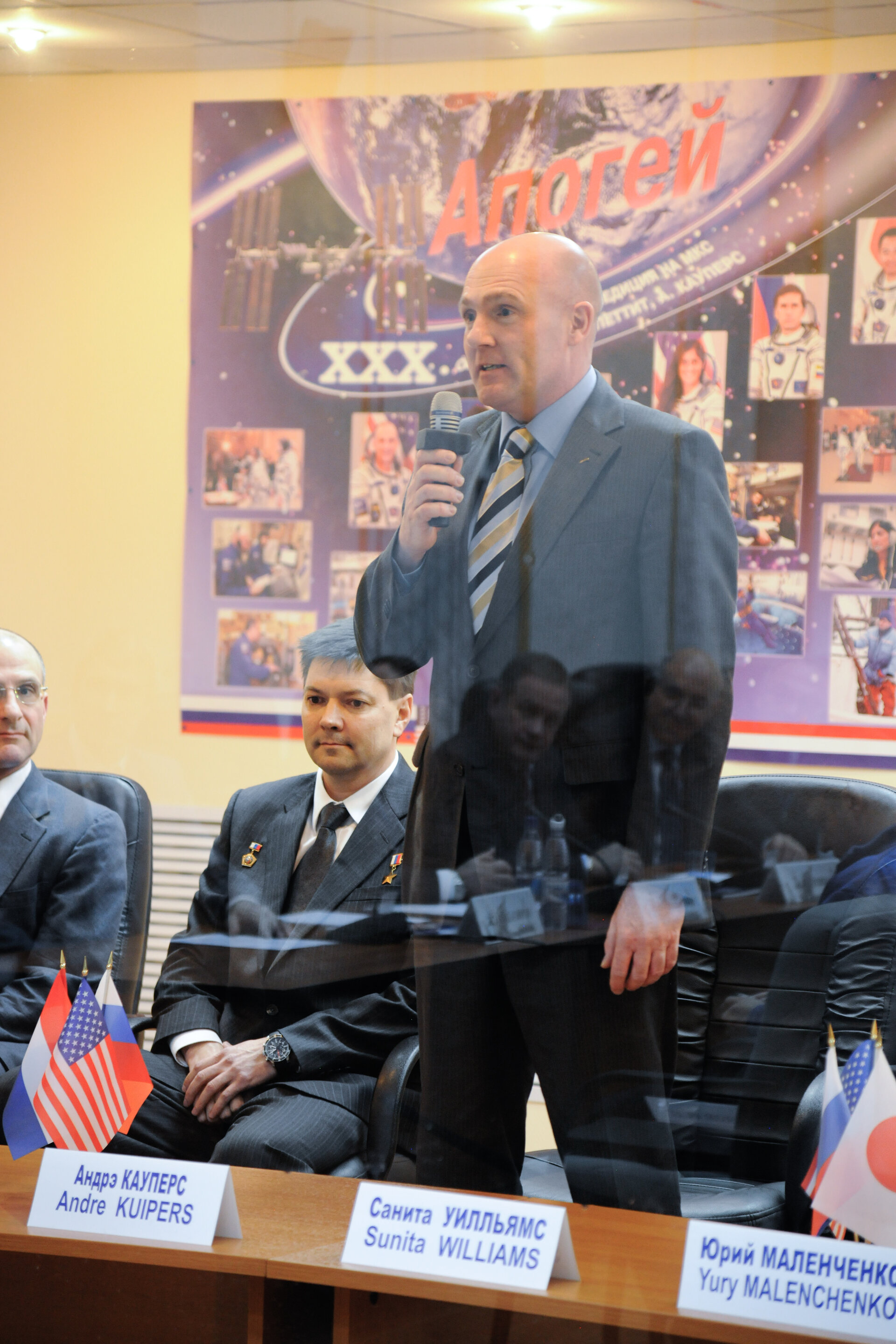 André Kuipers during the Russian State Commission