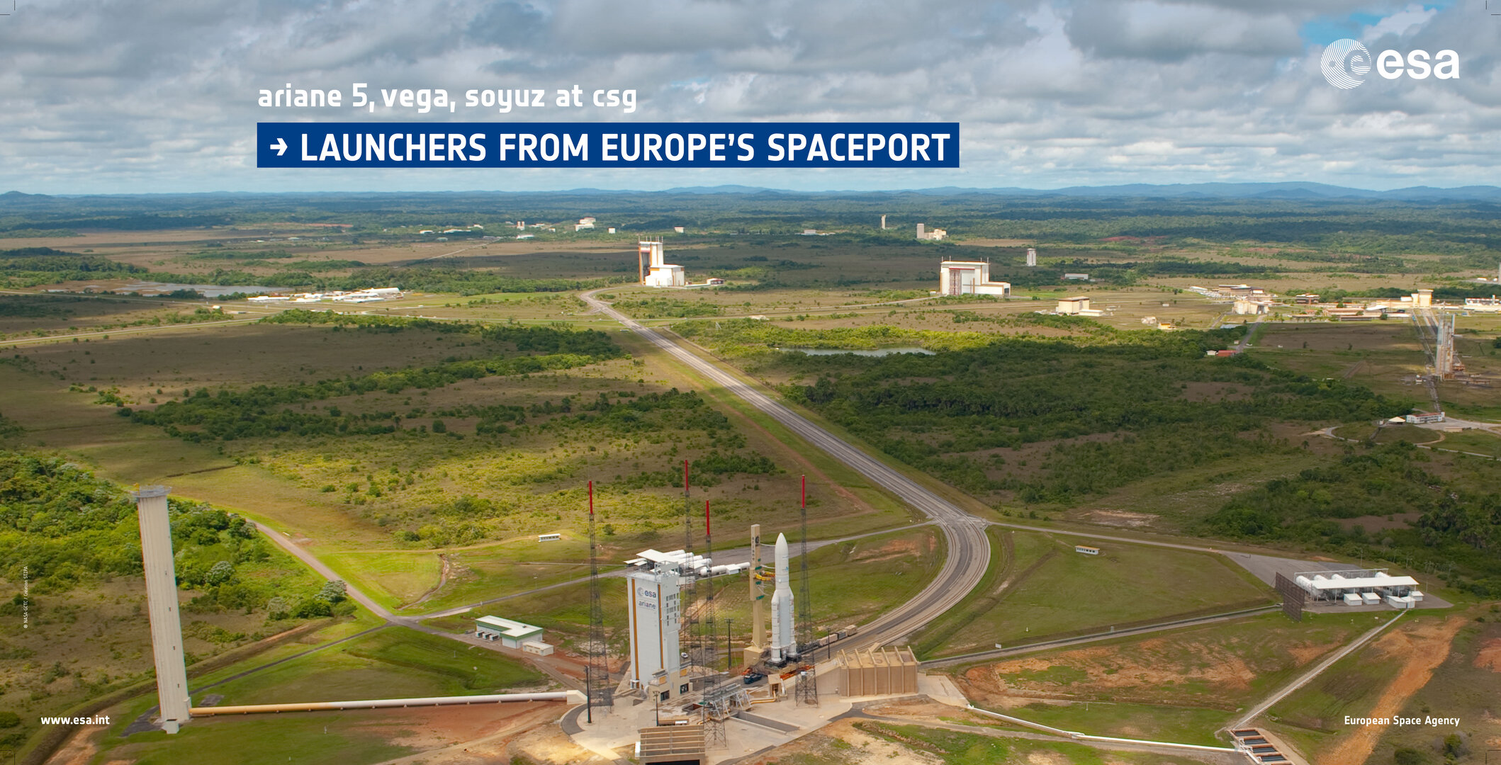 Ariane 5, Vega, Soyuz at csg