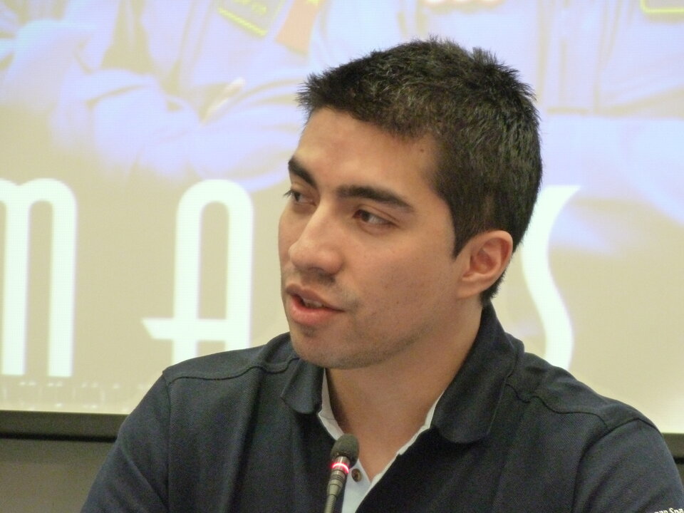 Diego Urbina durante la rueda de prensa