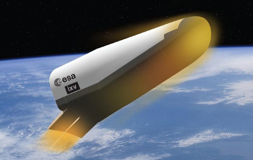 Künstlerische Darstellung vom IXV - Intermediate eXperimental Vehicle