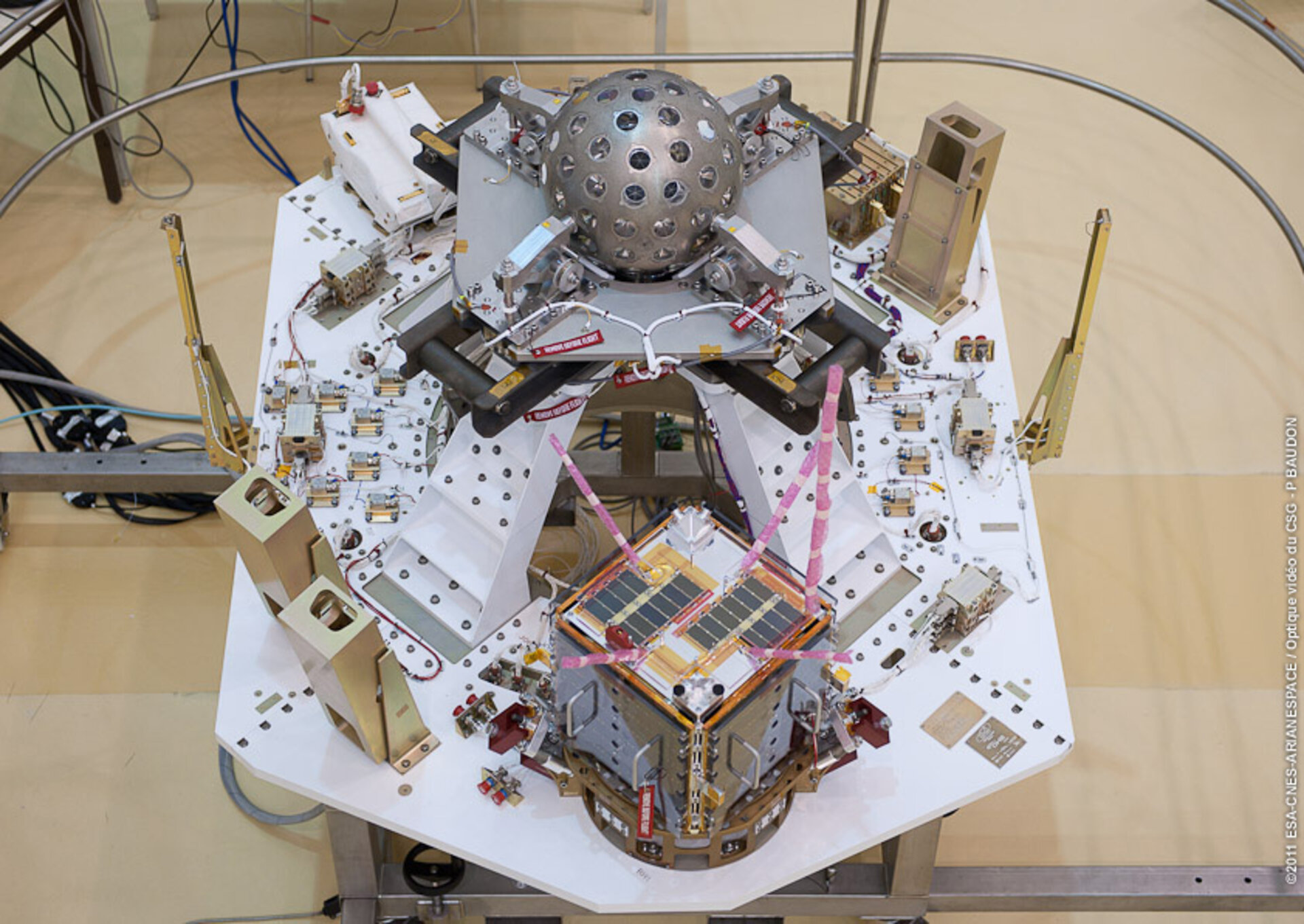 LARES, ALMASat-1 and CubeSats integration