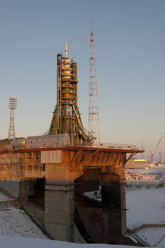 Soyuz launcher ready for flight