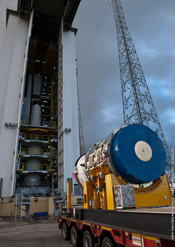 Vega’s Zefiro-9 arrives at launch pad