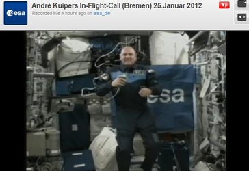 Inflight Call André Kuipers, 25.01.2012