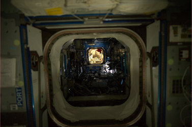 Night time onboard the ISS