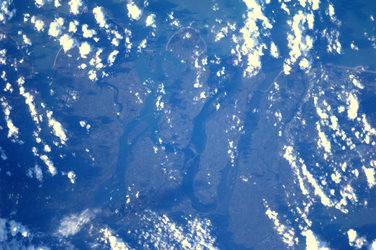Zealand, The Netherlands, as seen from the ISS